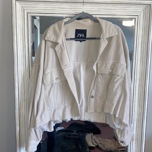 Zara cropped Corduroy jacket